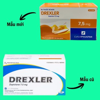 Thông báo thay đổi mẫu nhãn thuốc Drexler 7,5mg