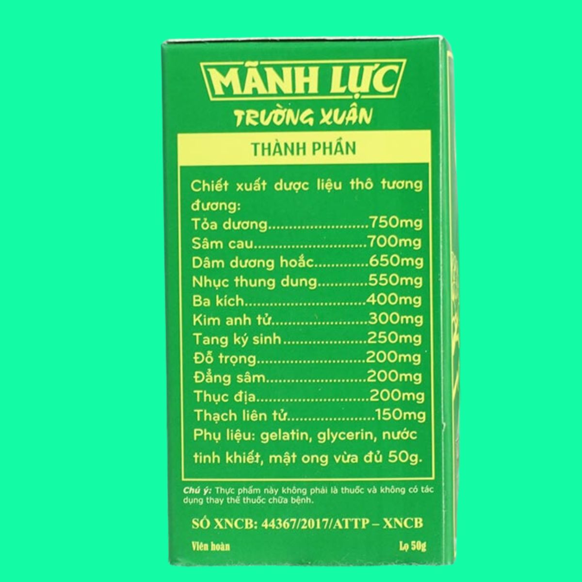 manh-luc-truong-xuan (4) Viên uống Mãnh Lực Trường xuân