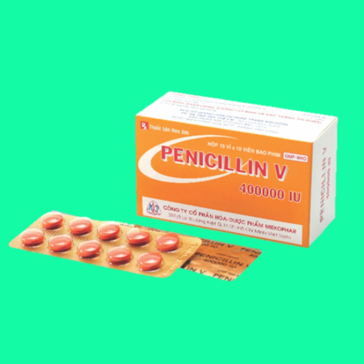 penicillin-v-400000iu (1) Tác dụng của penicillin V Mekophar