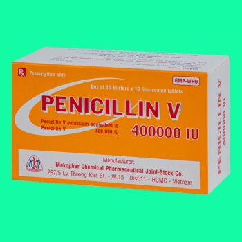 penicillin-v-400000iu 2 Tác dụng của penicillin V Mekophar