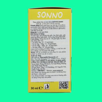 Sonno Bimbi 2 Sonno Bimbi có tác dụng gì?