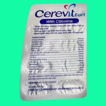 Cerevit Fort có tác dụng gì?