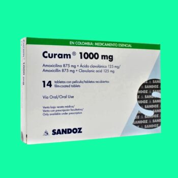 Curam 1000mg (hộp 2 vỉ x 7 viên) 1 Thuốc Curam có tác dụng gì?
