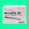 McLafil 20mg 1 Thuốc McLafil 20 có tác dụng gì?