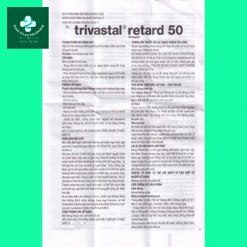 Trivastal Retard 50 8 Thuốc Trivastal retard 50 8
