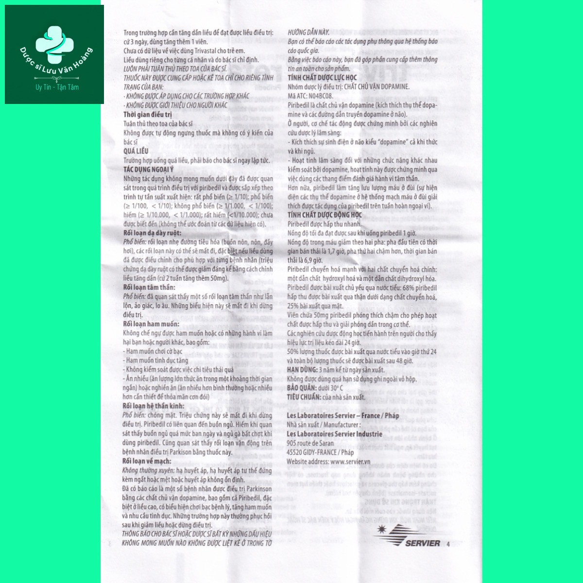 trivastal-rolard-50-9 Thuốc Trivastal retard 50 9