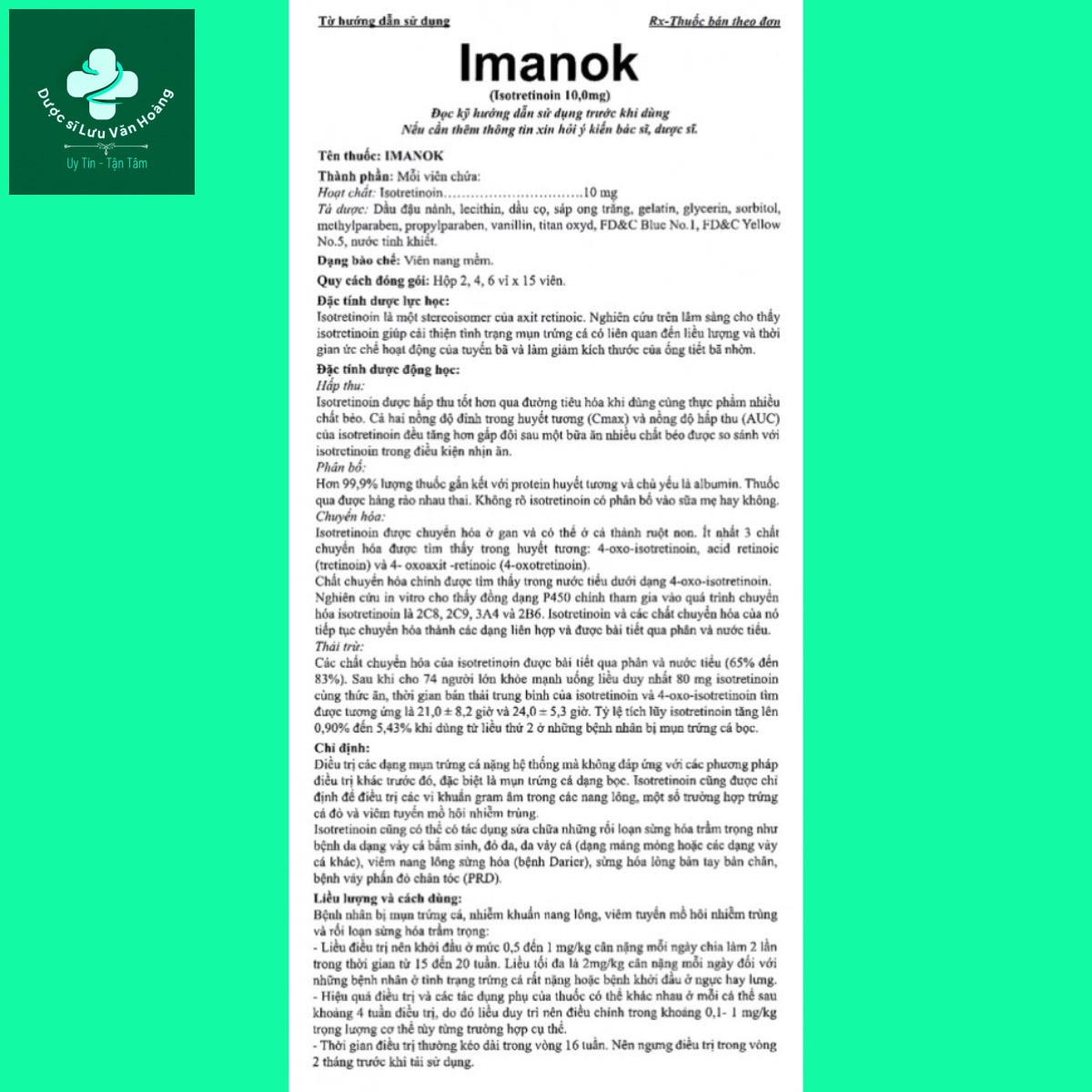 Imanok-10-mg-10 Thuốc Imanok 10mg