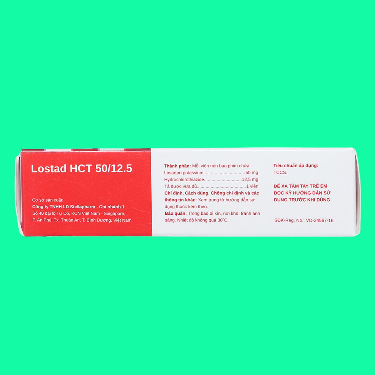 Lostad HCT 50-12,5mg (5) Lostad HCT 50/12.5mg điều trị tăng huyết áp