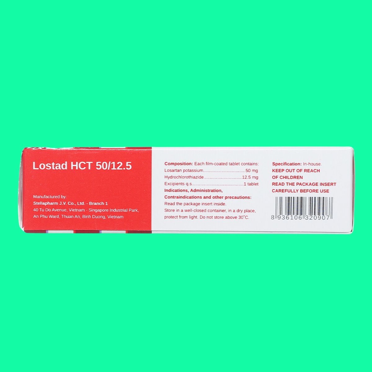 Lostad HCT 50-12,5mg (6) Lostad HCT 50/12.5mg điều trị tăng huyết áp