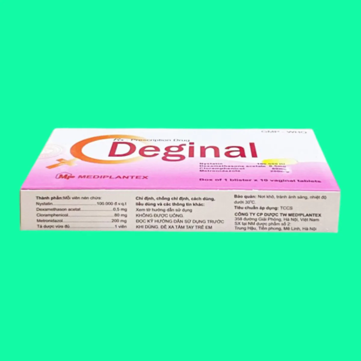 deginal-6 Thuốc đặt Deginal