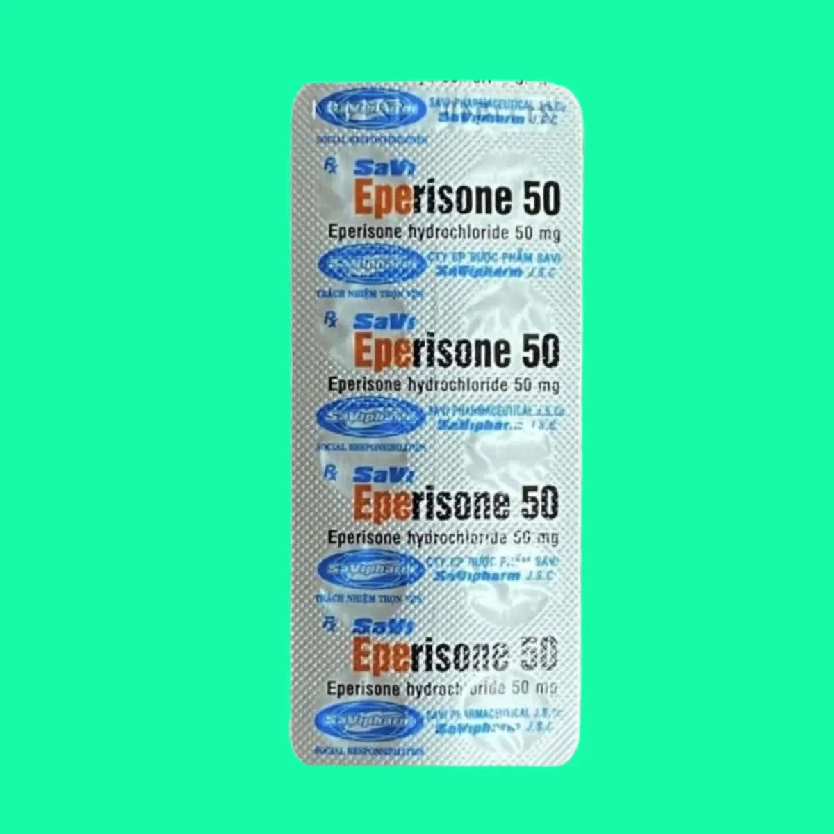 eperisone-50-10 Thuốc Savi Eperisone 50