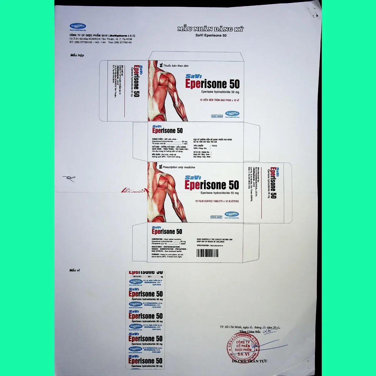 eperisone-50-13 Thuốc Savi Eperisone 50