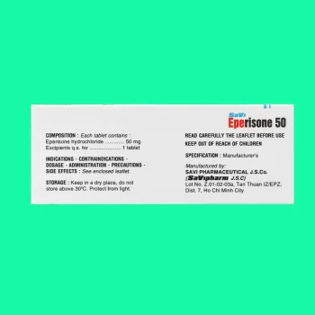 Eperisone 50 9 Thuốc Savi Eperisone 50