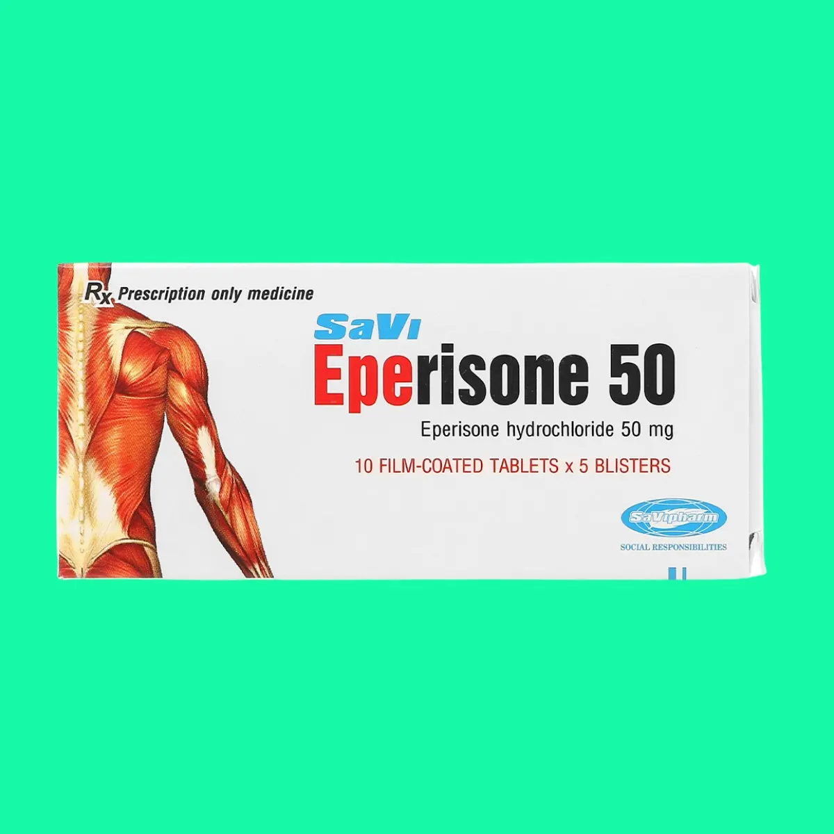 eperisone-50-8 Thuốc Savi Eperisone 50