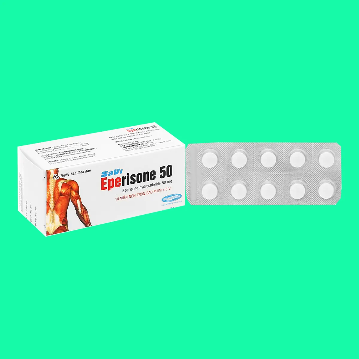 eperisone-50 Thuốc Savi Eperisone 50