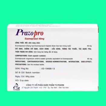 Prazopro 40mg 2 thuốc Prazopro 40mg