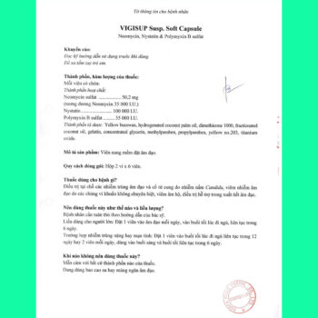 Vigisup 11 Thuốc Vigisup