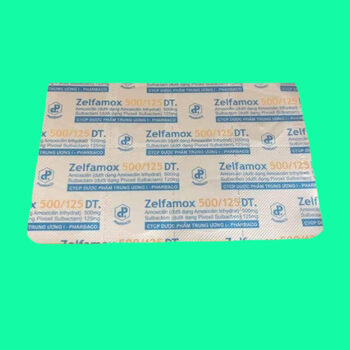 Zelfamox 500/125 DT 4 Thuốc Zelfamox 500/125 DT