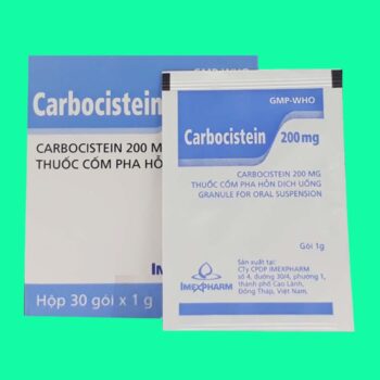 Carbocistein 200mg Imexpharm 1 Thuốc Carbocistein có tác dụng gì?