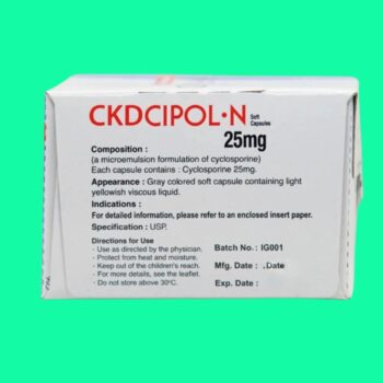 Thuốc CKDCipol-N 25 có tác dụng gì?