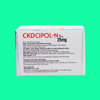 Thuốc CKDCipol-N 25 có tác dụng gì?