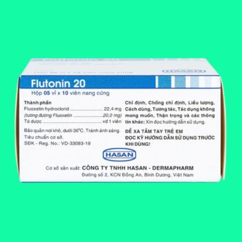 Flutonin 20mg 4 Thuốc Flutonin 20 có tác dụng gì?
