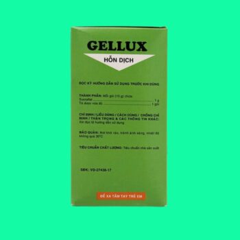 Thuốc Gellux có tác dụng gì?