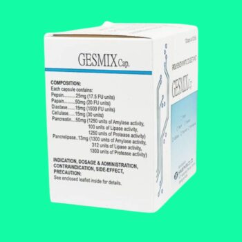 Gesmix cap 3 Thuốc Gesmix cap có tác dụng gì?