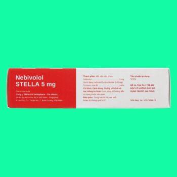 Mặt bên hộp thuốc Nebivolol 5mg