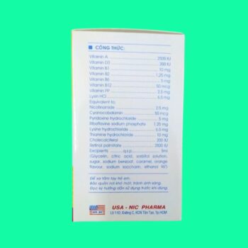 Newcobex Tonic syrup 3 Newcobex Tonic syrup có tác dụng gì