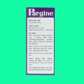 Pargine 3 Thuốc Pargine có tác dụng gì?