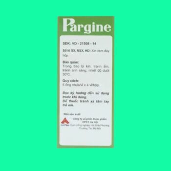 Pargine 4 Thuốc Pargine có tác dụng gì?