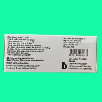Thuốc  Rabeolone có tác dụng gì?