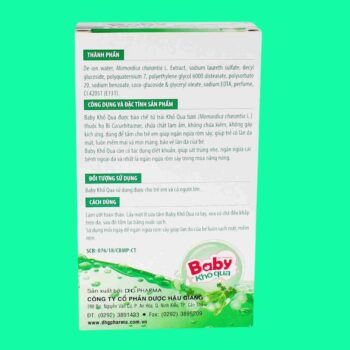 Thành phần của Baby khổ qua có tác dụng gì?