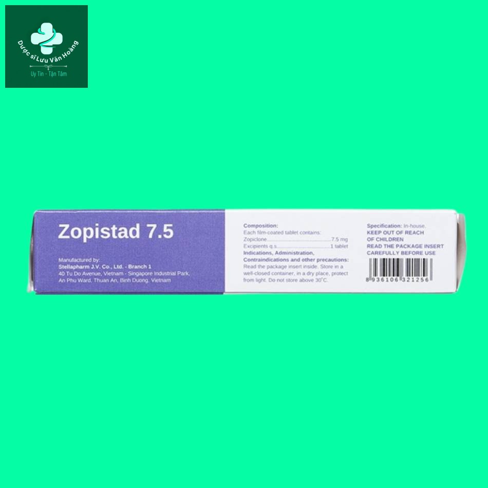 Zopistad-7.5 (1) Thuốc Zopistad 7.5 mua ở đâu