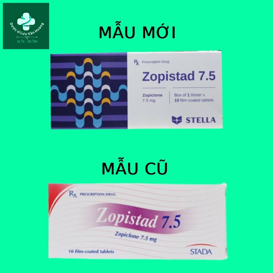 Zopistad-7.5-7 Phân biệt thuốc Zopistad 7.5 mẫu mới và cũ
