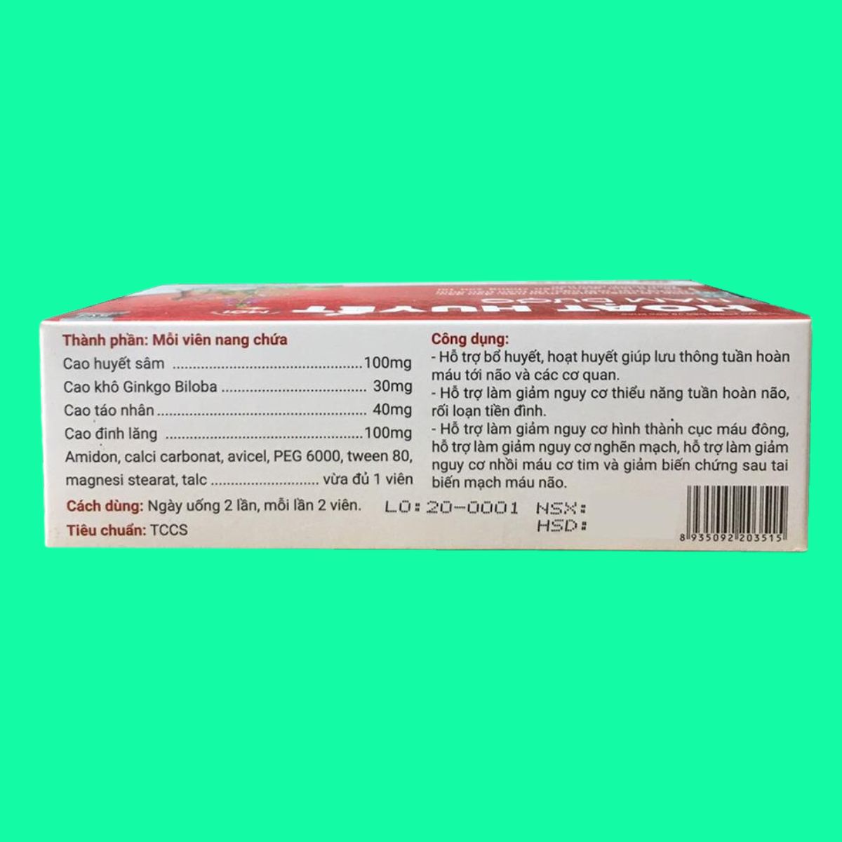hoat-huyet-nam-duoc (3) Hoạt Huyết Nam Dược có tác dụng gì?