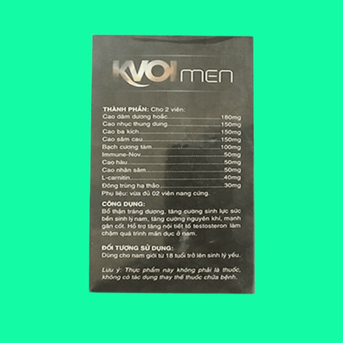 Kvoimen (4) Kvoimen tăng cường sinh lý nam