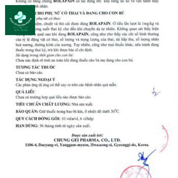 Rolapain là thuốc gì?