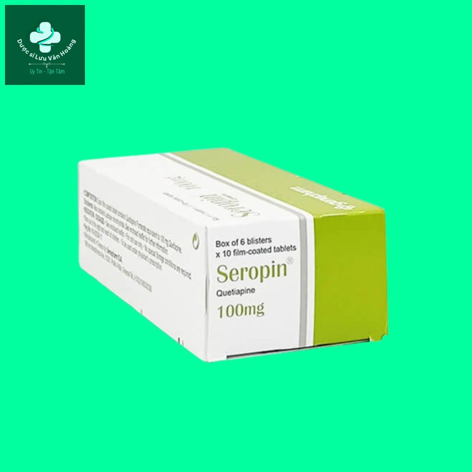 Mặt trái hộp thuốc Seropin 100 Mặt trái hộp thuốc Seropin 100