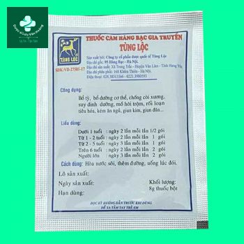 Thuốc Cam Hàng Bạc Tùng Lộc 6 Gói thuốc Cam Hàng Bạc Tùng Lộc