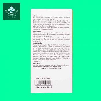 Công dụng và cách dùng Xịt tóc dược liệu Thái Dương 7 Plus Gold