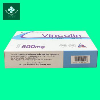 Hộp thuốc Vincolin 500mg dạng viên