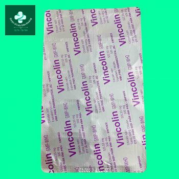 Vỉ thuốc Vincolin 500mg dạng viên