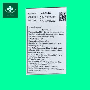 Teravir-AF 25mg 7 Teravir-AF 25mg