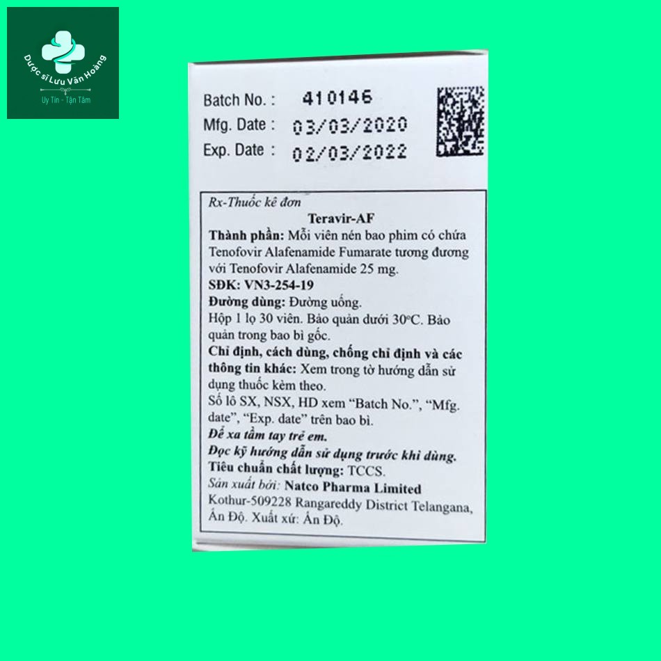 Teravir-AF 25mg (7) Teravir-AF 25mg
