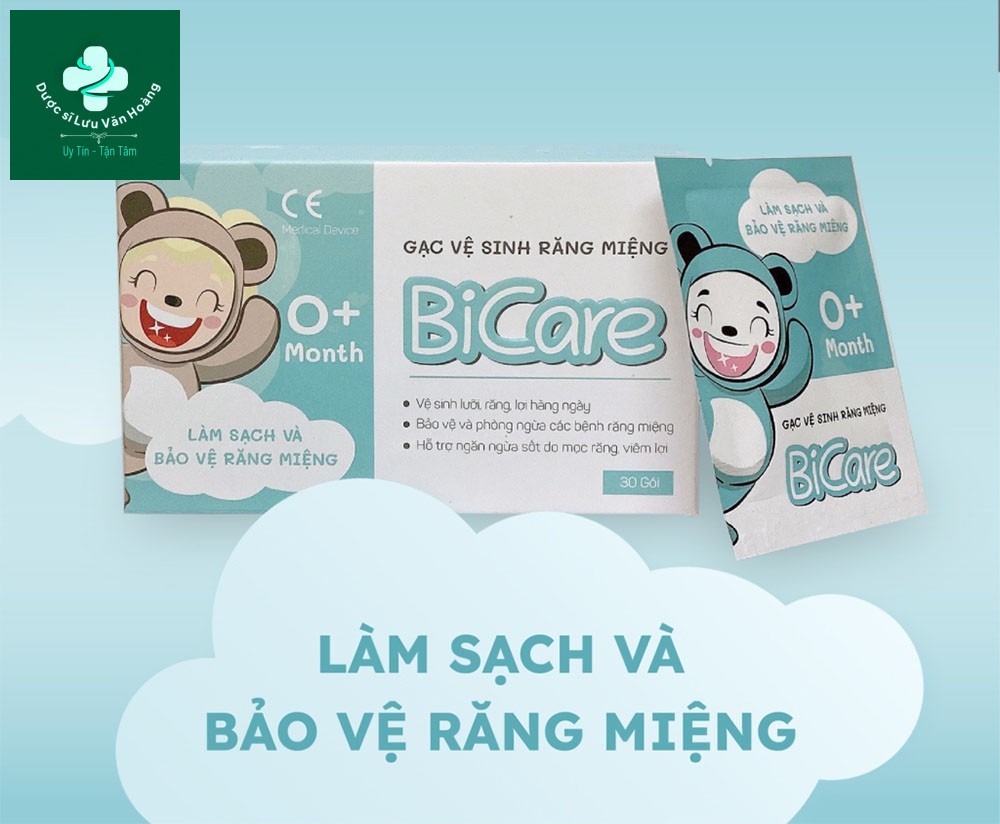Gạc rơ lưỡi, vệ sinh răng miệng Bicare