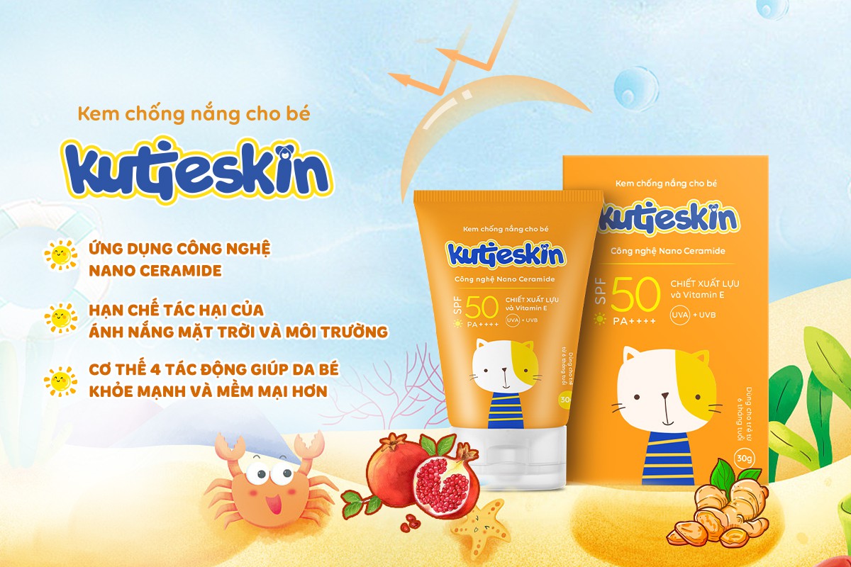 Điểm nổi bật của kem chống nắng Kutieskin