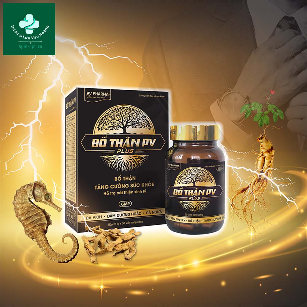 10+ thuốc bổ thận giúp cải thiện các triệu chứng thận hư, thận yếu ở người trung niên 21 Bổ thận PV plus - Thuốc bổ thận toàn diện nhất