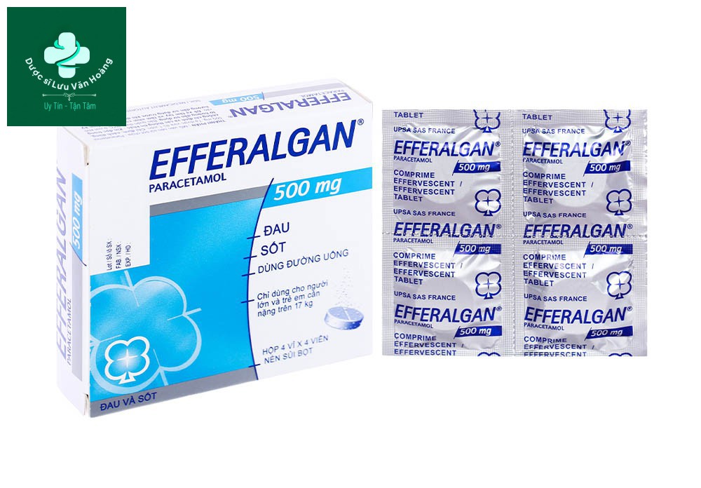 Viên sủi giảm đau bụng kinh Efferalgan 500mg